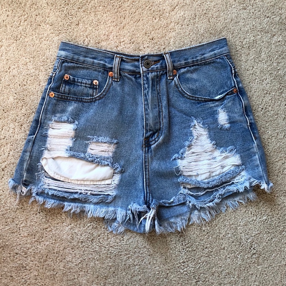 High Waisted Jean Shorts